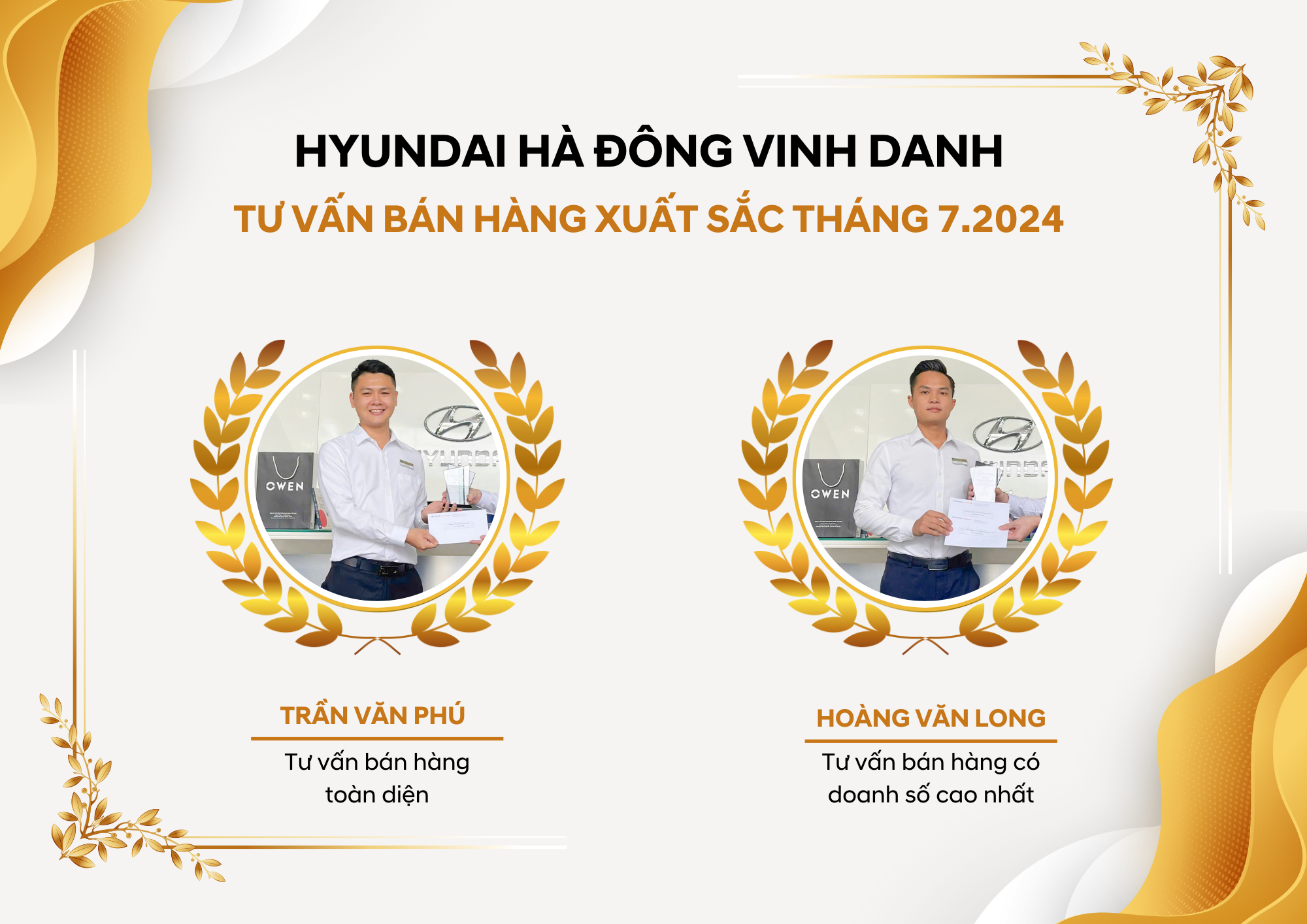 Vinh danh tư vấn b&aacute;n h&agrave;ng xuất sắc th&aacute;ng 7.2024